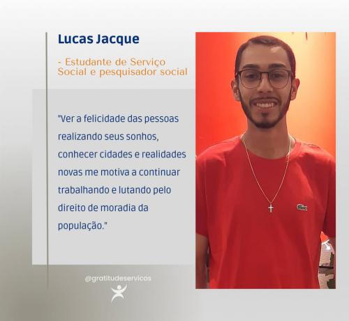 Lucas Jacque - Estudante de Serviço Social e Pesquisador Social